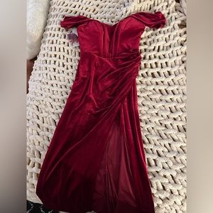 Azazie Jas Velvet Dress